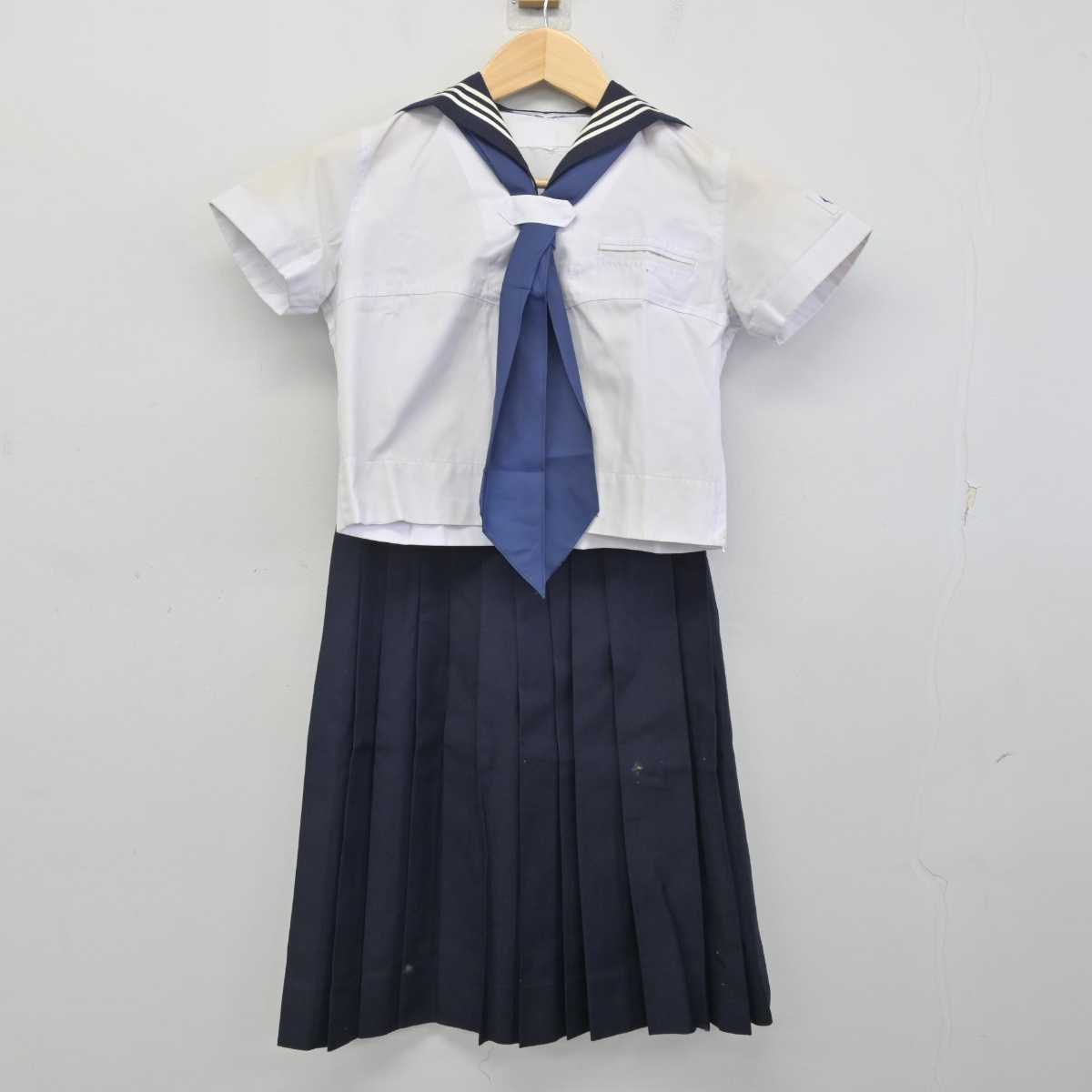 【中古】東京都 共立女子中学校 女子制服 4点 (セーラー服・セーラー服・スカート) sf072459