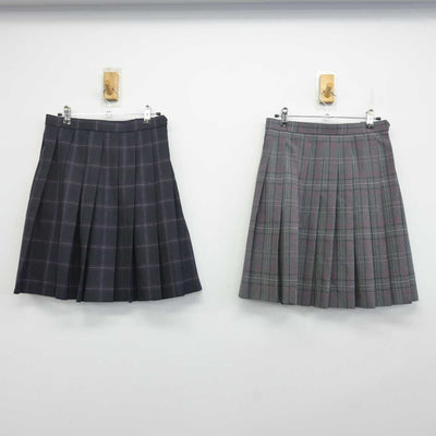 【中古】東京都 中央学院大学中央高等学校 女子制服 4点 (ブレザー・スカート・スカート) sf072462