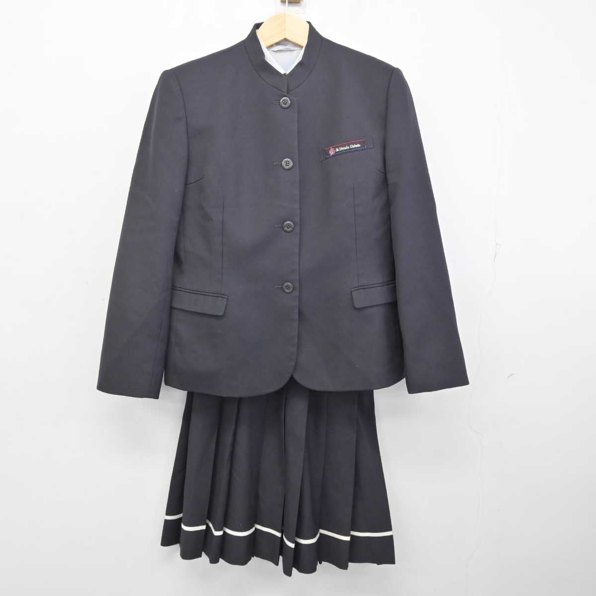 【中古】青森県 八戸聖ウルスラ学院高等学校 女子制服 4点 (ブレザー・ベスト・シャツ・スカート) sf072474