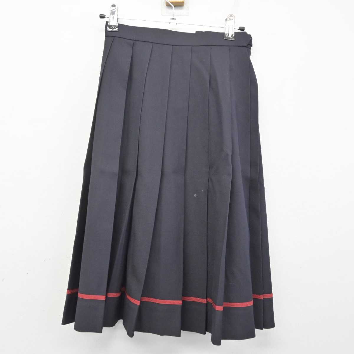 【中古】青森県 八戸聖ウルスラ学院中学校 女子制服 3点 (ブレザー・ベスト・スカート) sf072476