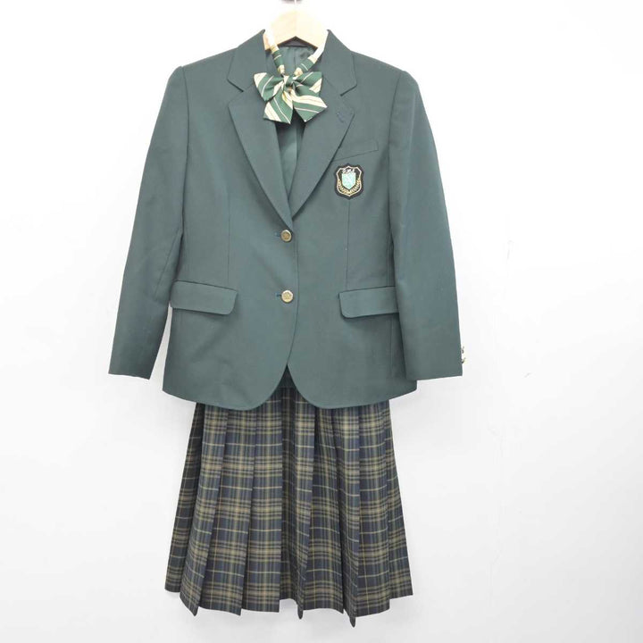 【中古】宮城県 中新田中学校 女子制服 3点 (ブレザー・スカート) sf072478