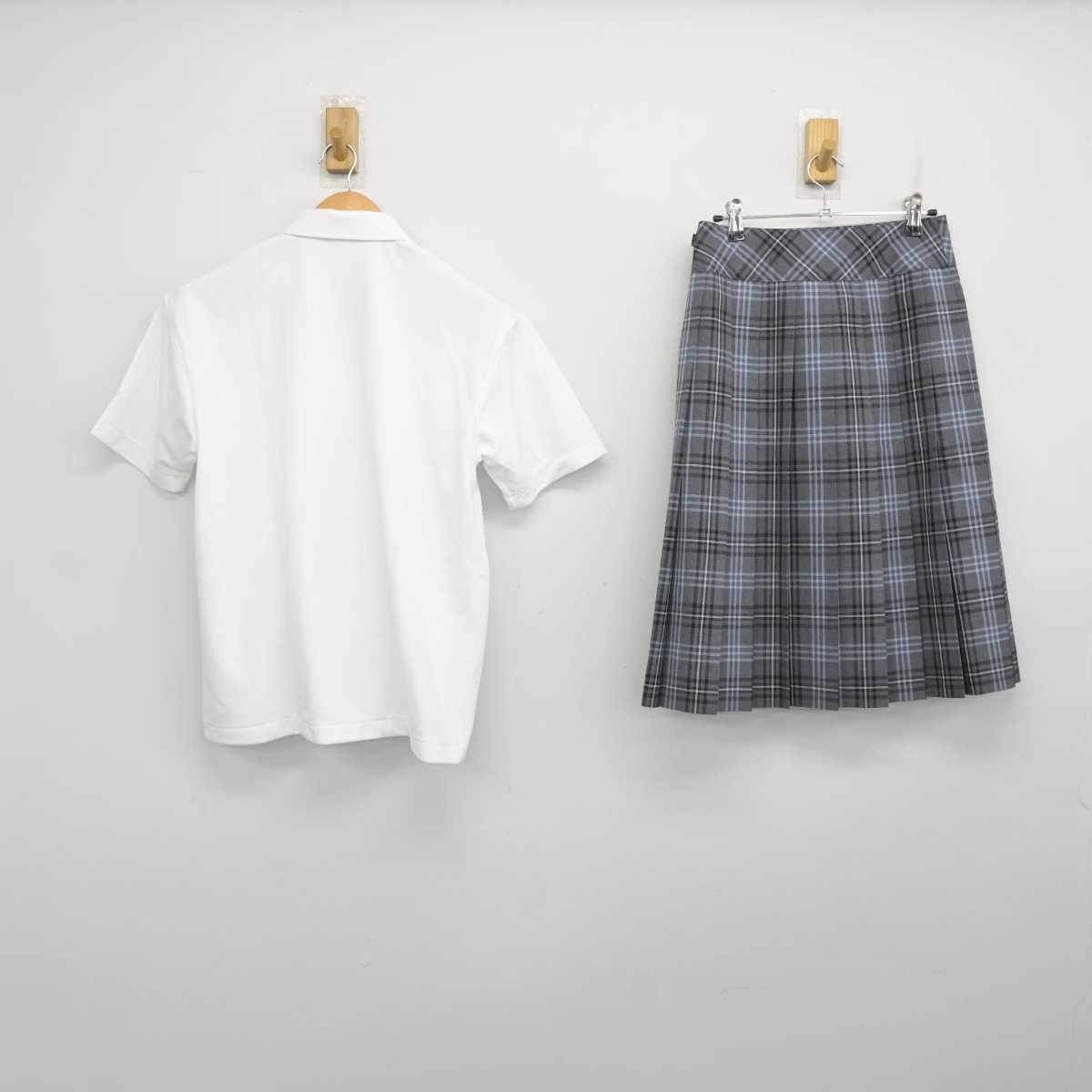 【中古】北海道 北海道石狩南高等学校 女子制服 2点 (シャツ・スカート) sf072489