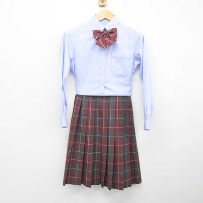 【中古】香川県 英明高等学校 女子制服 4点 (ニット・シャツ・スカート) sf072492