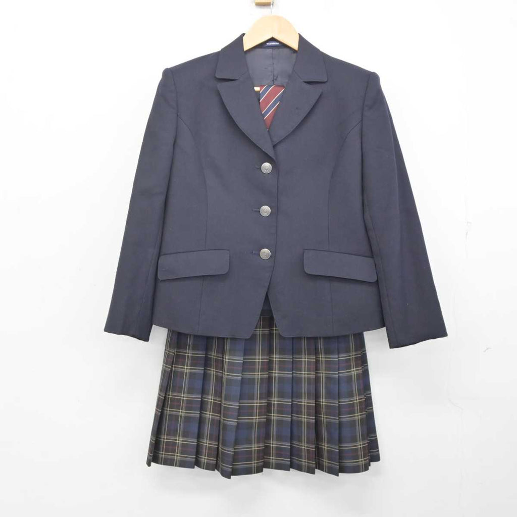 【中古】千葉県 佐倉東高等学校 女子制服 3点 (ブレザー・スカート) sf072509