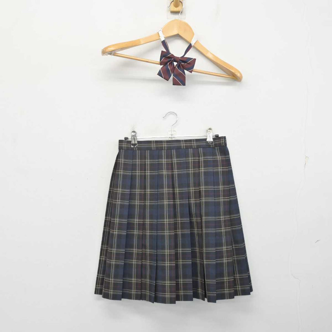 【中古】千葉県 佐倉東高等学校 女子制服 2点 (スカート) sf072510