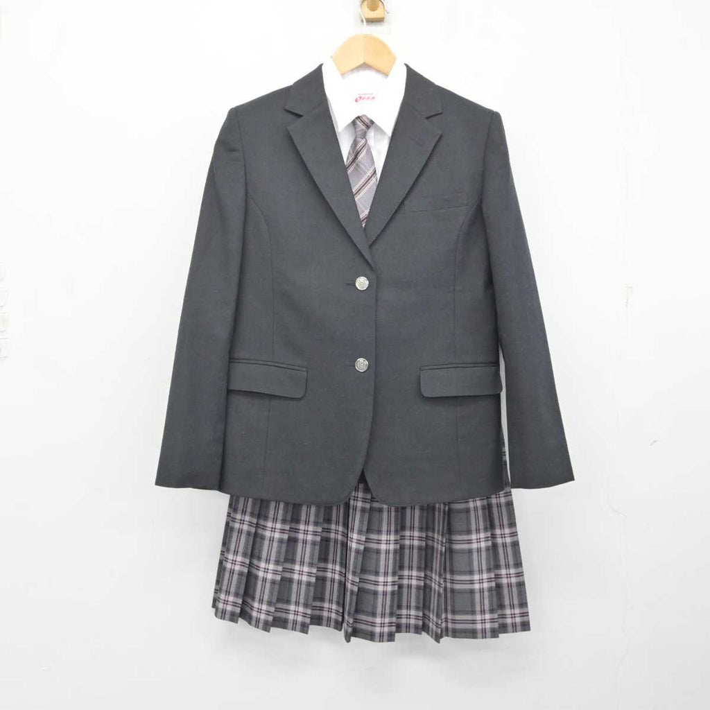 【中古】北海道 札幌あいの里高等支援学校 女子制服 5点 (ブレザー・ニットベスト・シャツ・スカート) sf072515