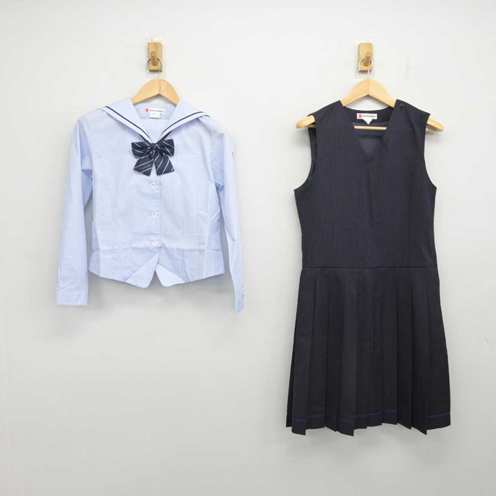 中古】島根県 出雲西高等学校 女子制服 6点 (ブレザー・ブラウス