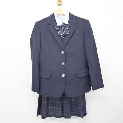 【中古】島根県 島根中央高等学校 女子制服 5点 (ブレザー・ニット・シャツ・スカート) sf072525