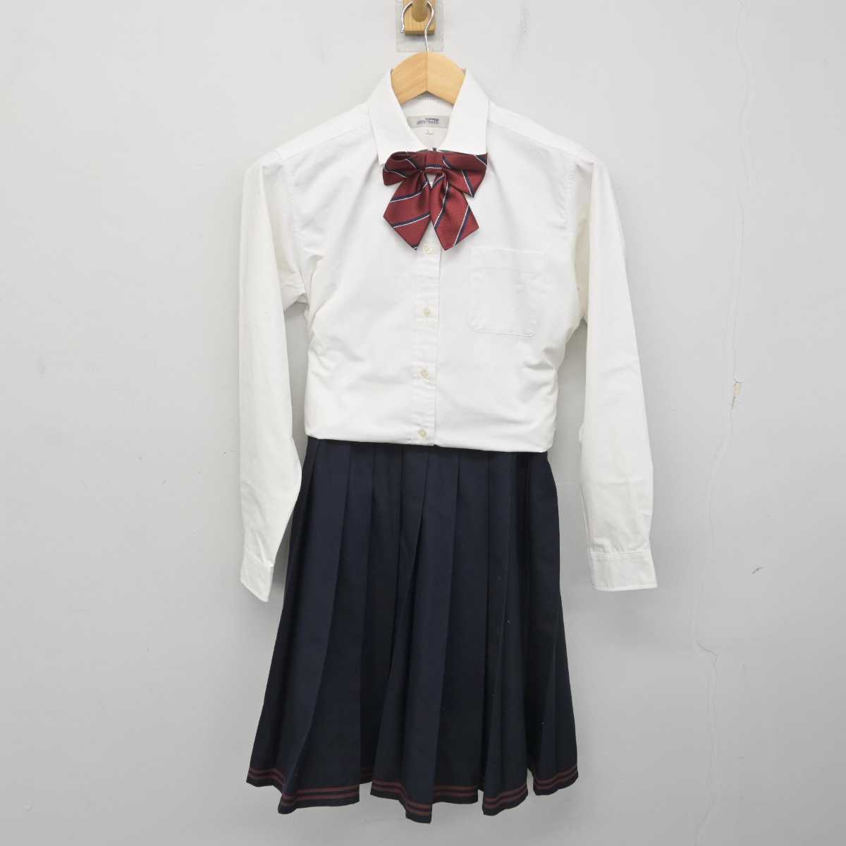 【中古】静岡県 浜松開誠館高等学校 女子制服 4点 (ブレザー・シャツ・スカート) sf072529