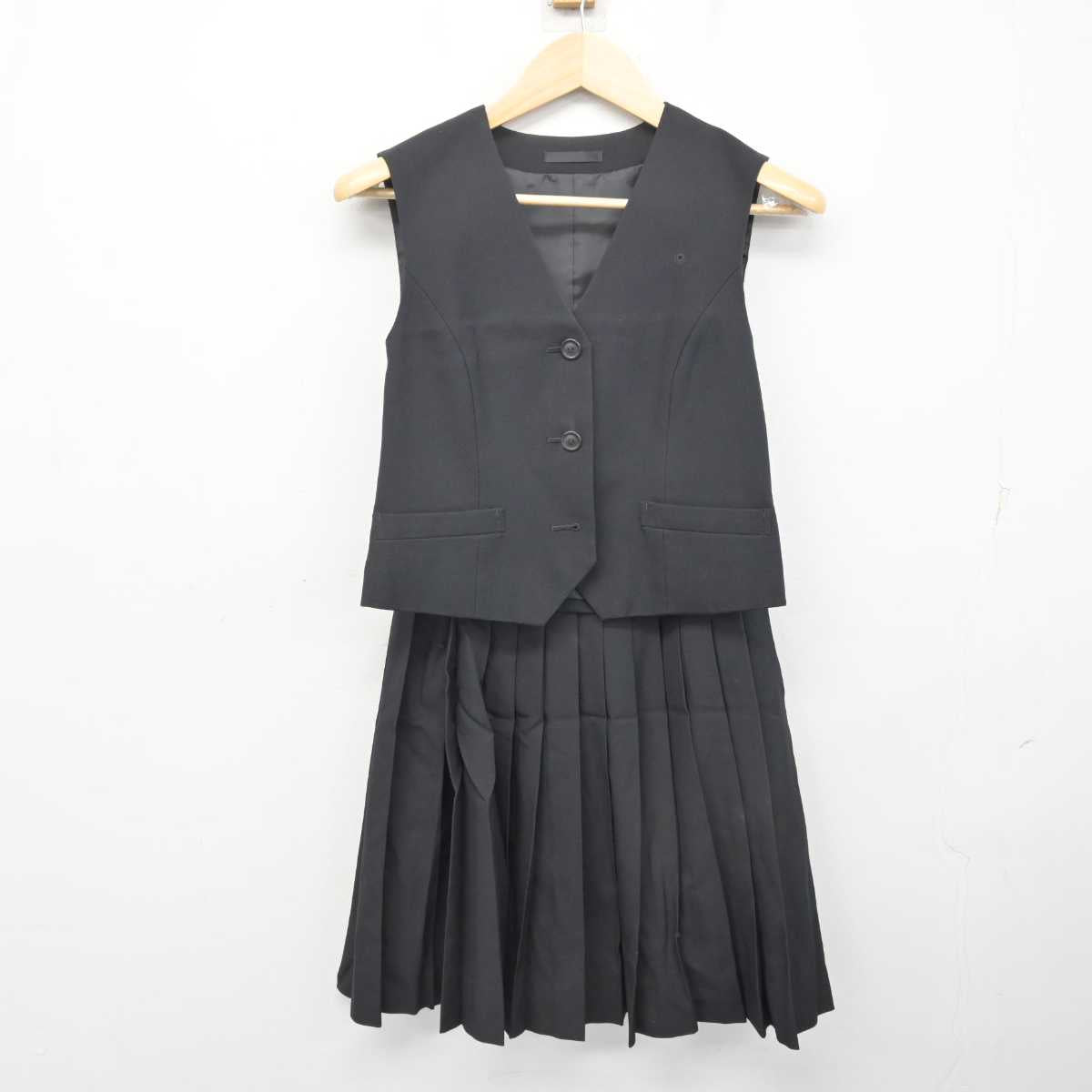 【中古】北海道 帯広農業高等学校 女子制服 5点 (ブレザー・ベスト・スカート) sf072533