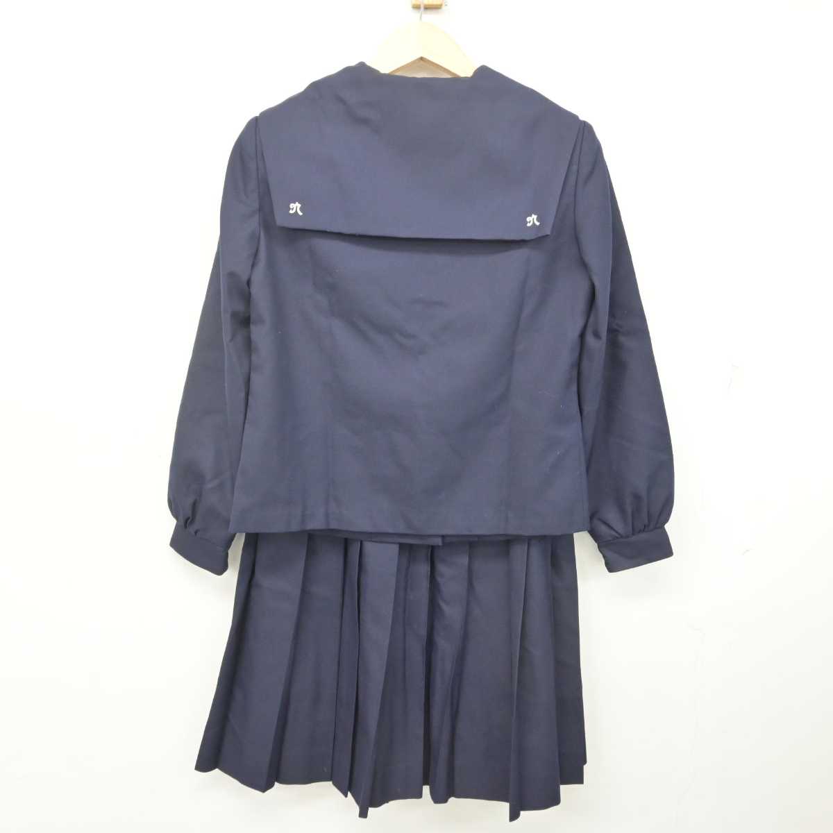 【中古】福島県 郡山第七中学校 女子制服 4点 (セーラー服・スカート) sf072548