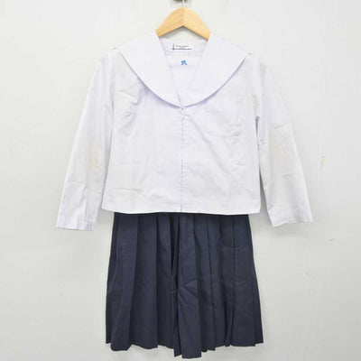 【中古】福島県 郡山第七中学校 女子制服 2点 (セーラー服・スカート) sf072549