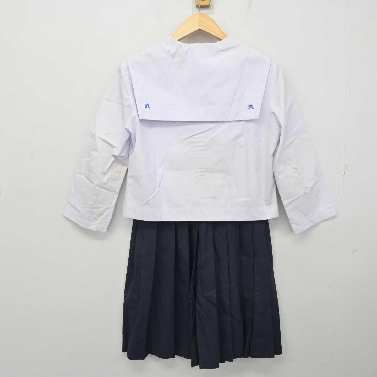 【中古】福島県 郡山第七中学校 女子制服 2点 (セーラー服・スカート) sf072549