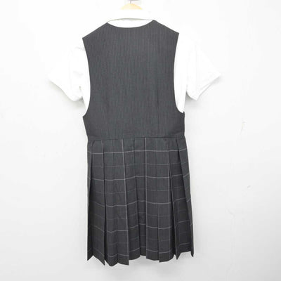 【中古】佐賀県 佐賀女子短期大学付属佐賀女子高等学校 女子制服 4点 (シャツ・ジャンパースカート) sf072551