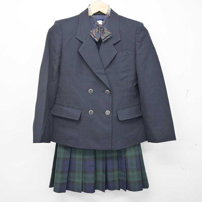 【中古】千葉県 千葉敬愛高等学校 女子制服 4点 (ブレザー・スカート) sf072565