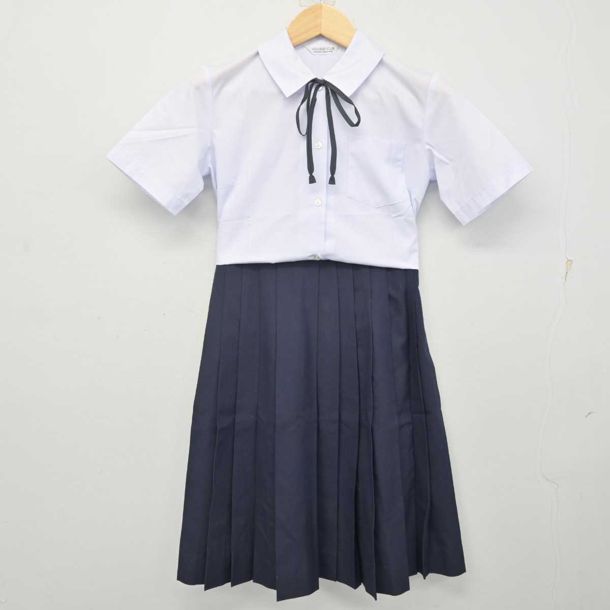 【中古】千葉県 成東中学校 女子制服 5点 (シャツ・スカート) sf072568