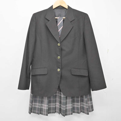 【中古】千葉県 印旛明誠高等学校 女子制服 3点 (ブレザー・スカート) sf072571