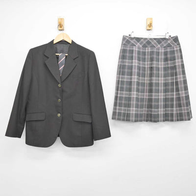 【中古】千葉県 印旛明誠高等学校 女子制服 3点 (ブレザー・スカート) sf072571