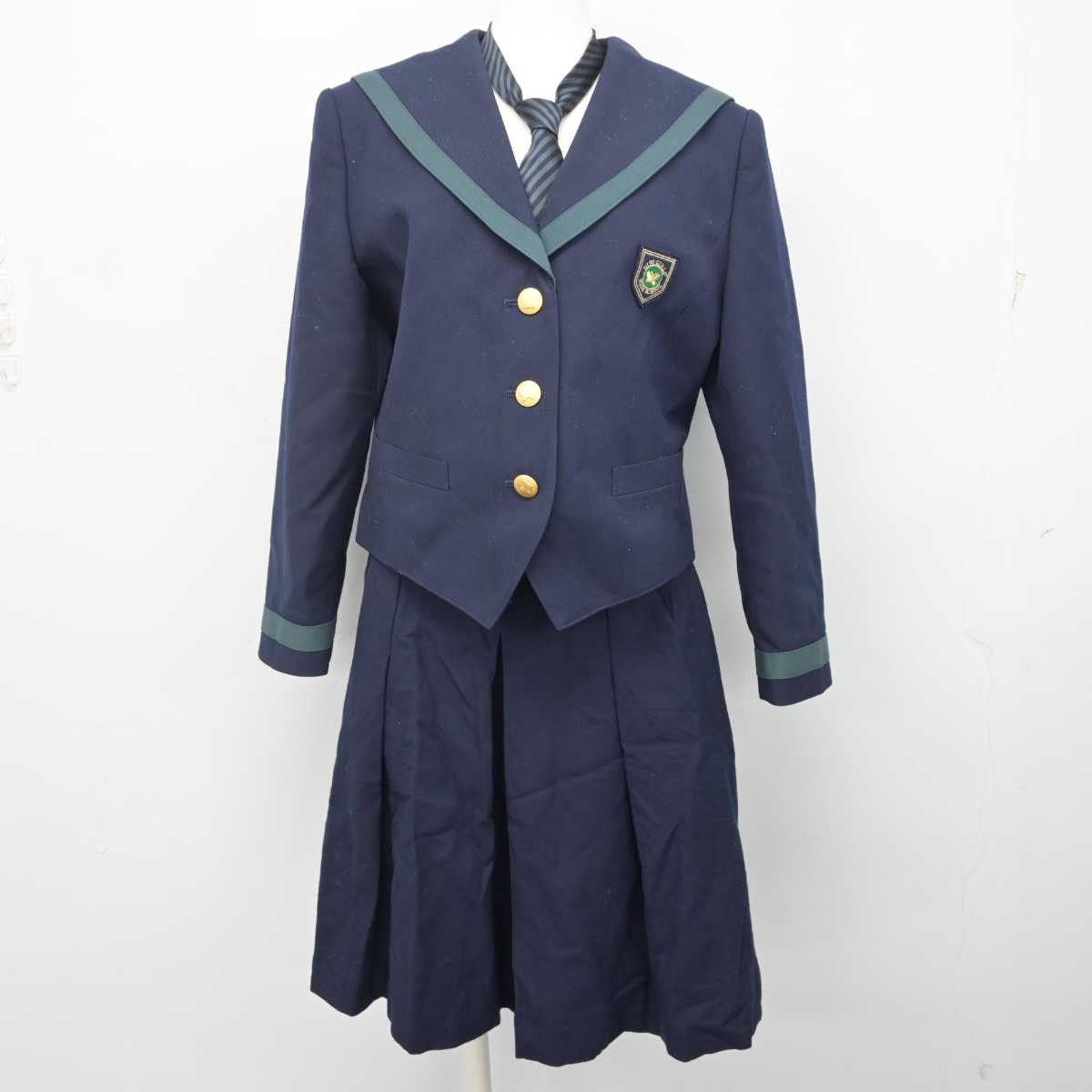 【中古】岐阜県 岐阜女子高等学校 女子制服 6点 (ブレザー・ベスト・スカート) sf072574