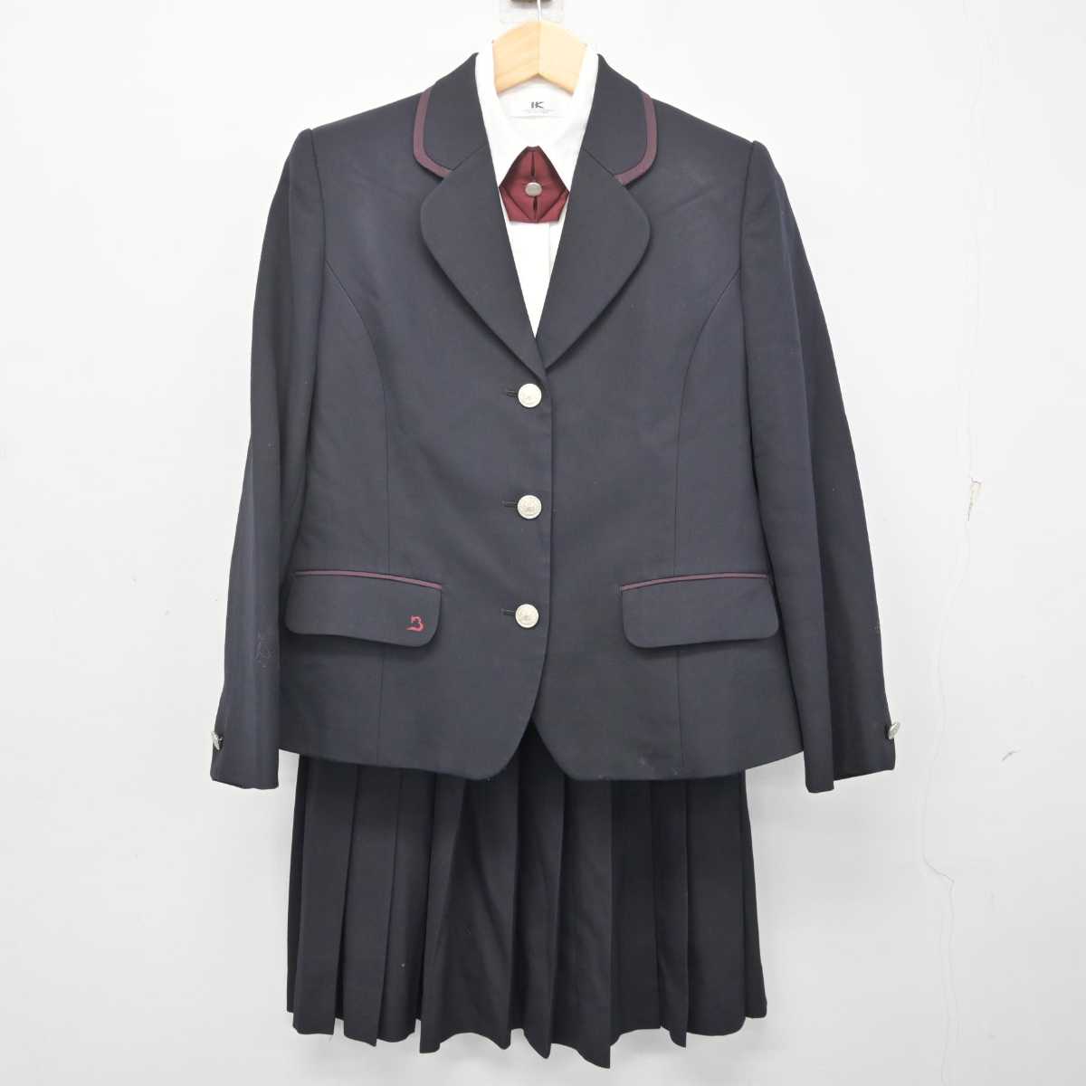 【中古】大阪府 梅花高等学校 女子制服 4点 (ブレザー・シャツ・スカート) sf072583