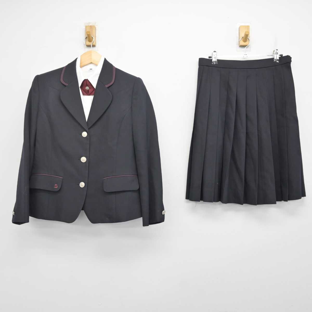 【中古】大阪府 梅花高等学校 女子制服 4点 (ブレザー・シャツ・スカート) sf072583