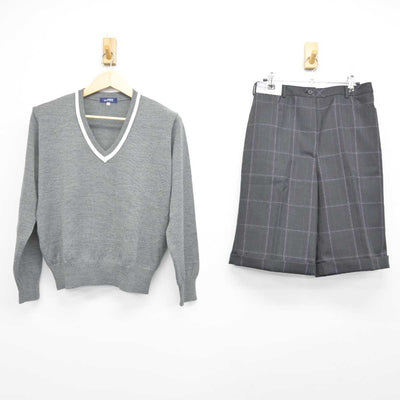 【中古】神奈川県 上鶴間高等学校 女子制服 2点 (ニット・ズボン) sf072608