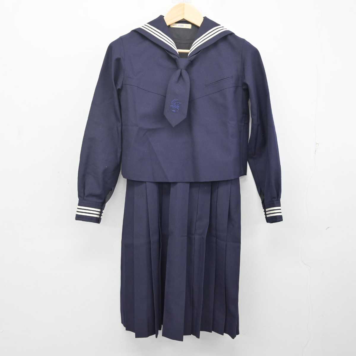 【中古】東京都 大妻多摩中学高等学校 女子制服 3点 (セーラー服・スカート) sf072617