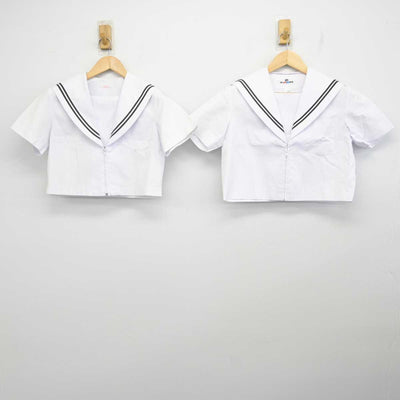 【中古】愛知県 西尾市立一色中学校 女子制服 2点 (セーラー服・セーラー服) sf072629