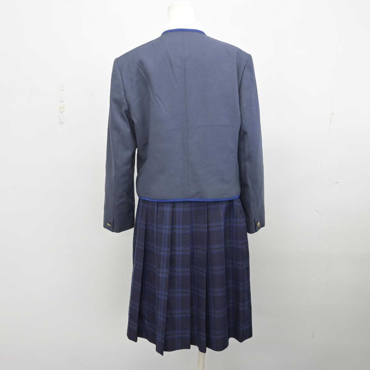 【中古】静岡県 加藤学園高等学校 女子制服 6点 (ブレザー・シャツ・スカート) sf072631