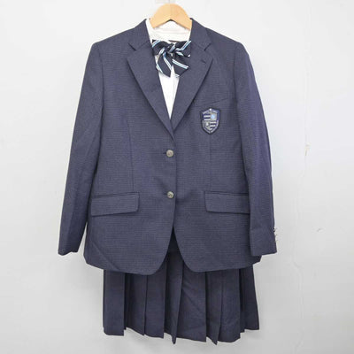 【中古】鹿児島県 れいめい中学校・高等学校 女子制服 7点 (ブレザー・シャツ・スカート) sf072646