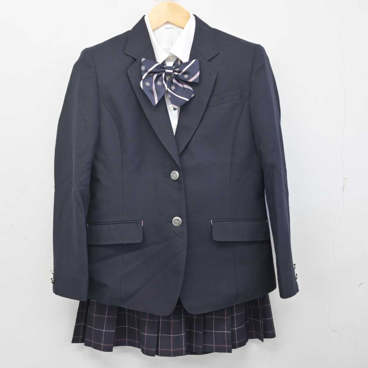 【中古】千葉県 横芝敬愛高等学校 女子制服 4点 (ブレザー・シャツ・スカート) sf072651