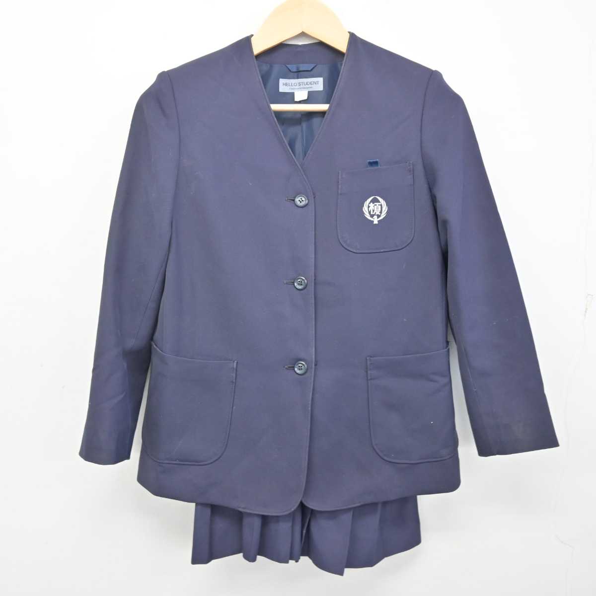 【中古】大阪府 堺市立榎小学校 女子制服 3点 (ブレザー・ブレザー・スカート) sf072667