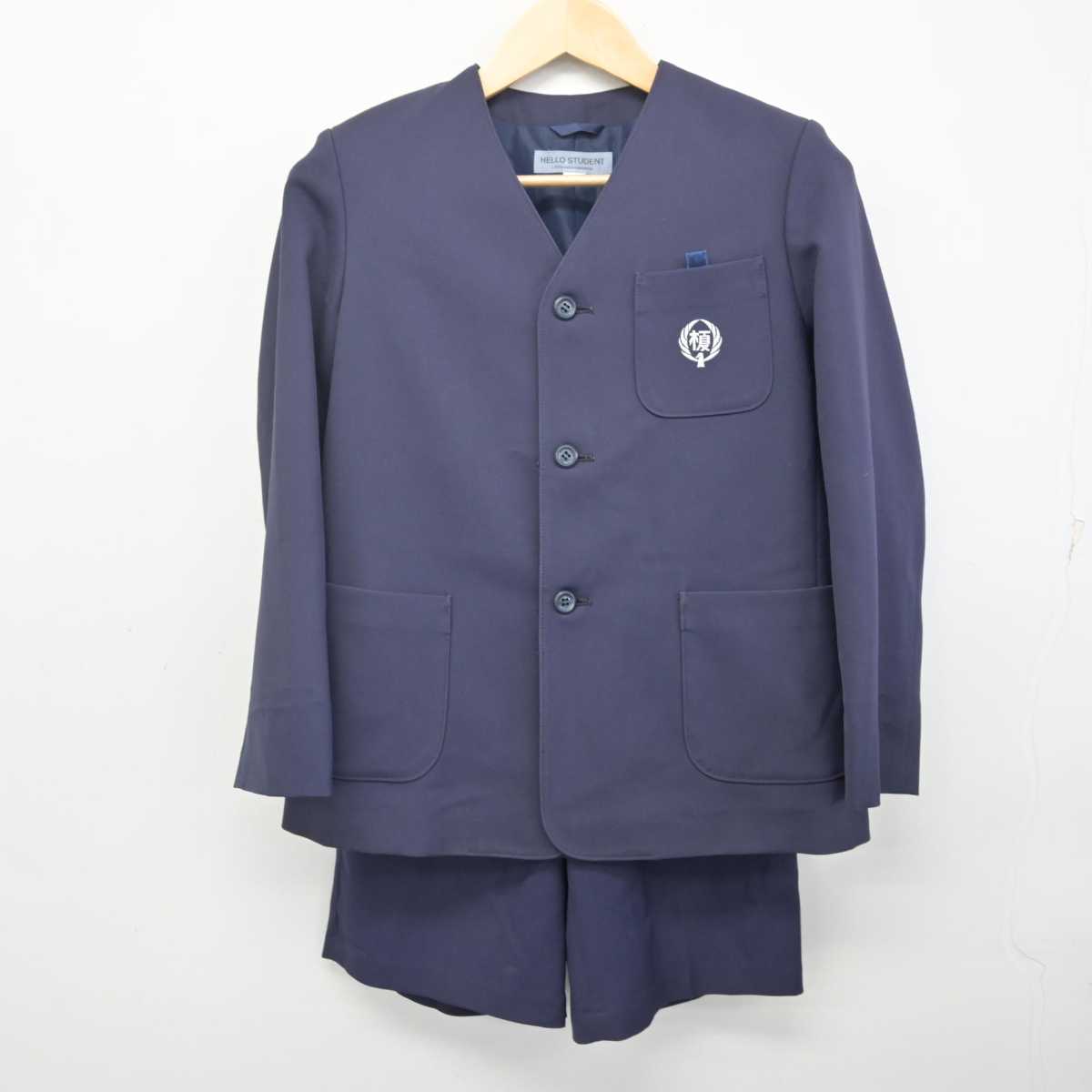 【中古】大阪府 堺市立榎小学校 男子制服 3点 (ブレザー・ブレザー・ズボン) sf072668