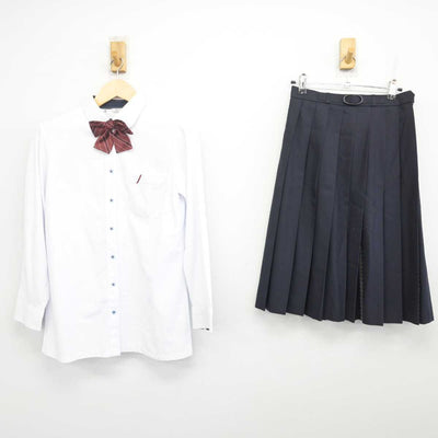 【中古】北海道 札幌白石高等学校 女子制服 5点 (ブレザー・ニット・シャツ・スカート) sf072671