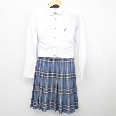 【中古】北海道 札幌白石高等学校 女子制服 3点 (ニットベスト・シャツ・スカート) sf072672