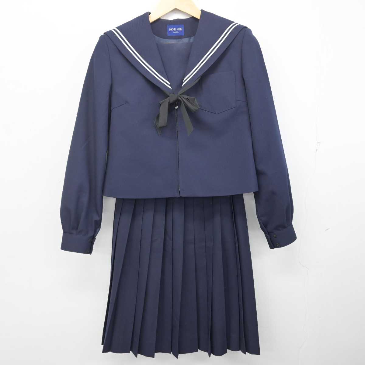 【中古】愛知県 甲山中学校 女子制服 4点 (セーラー服・スカート) sf072674