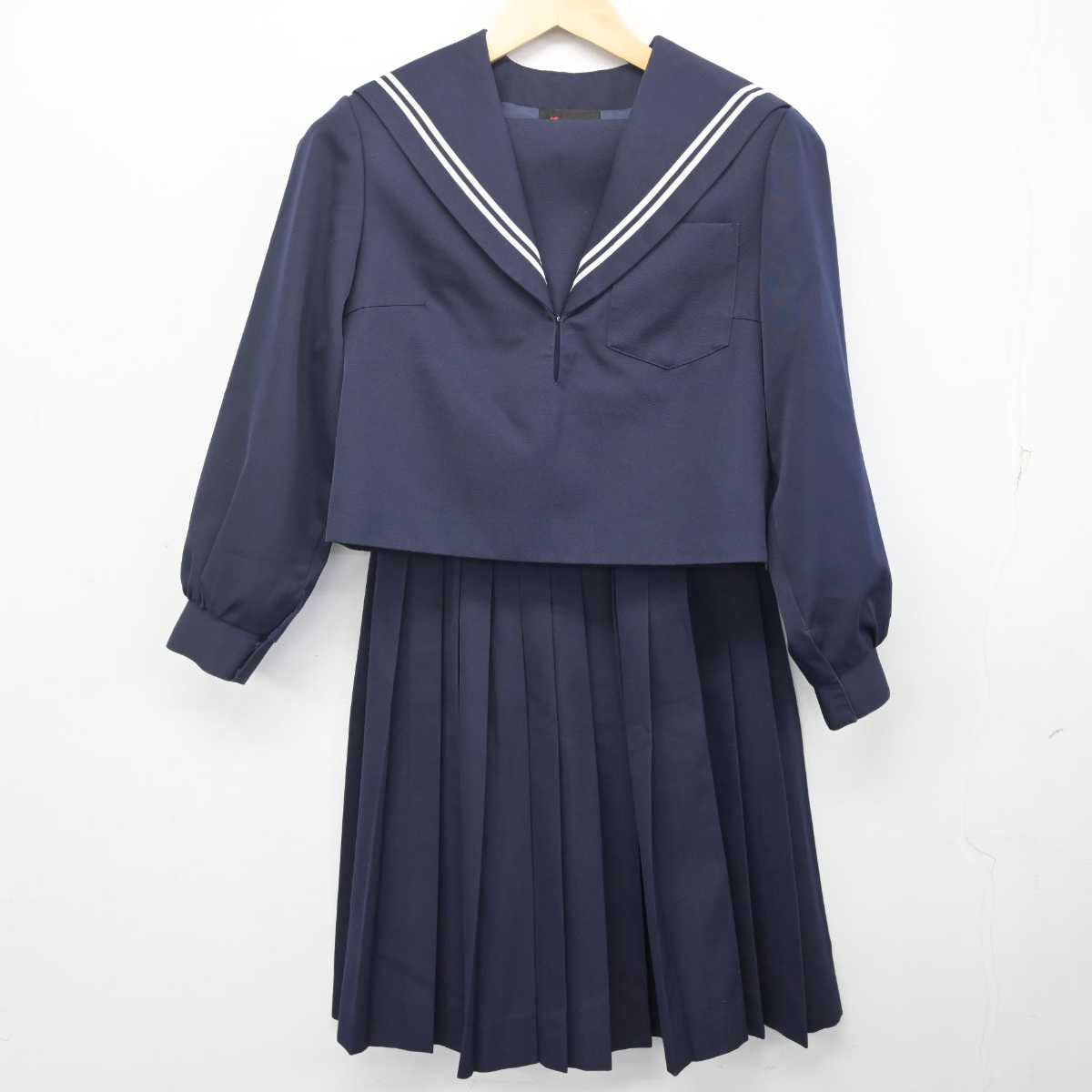 【中古】愛知県 甲山中学校 女子制服 3点 (セーラー服・スカート) sf072675