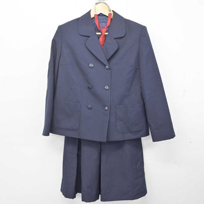 【中古】宮城県 逢隈中学校 女子制服 3点 (ブレザー・スカート) sf072678