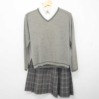 【中古】宮崎県 宮崎学園高等学校 女子制服 5点 (ブレザー・ニット・シャツ・スカート) sf072686