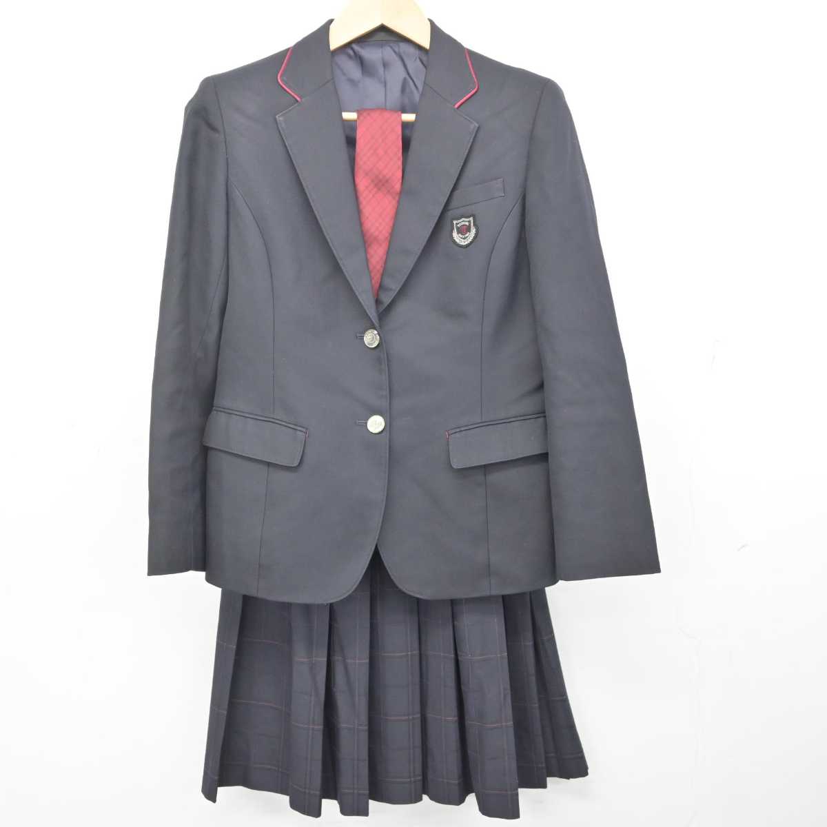 【中古】大阪府 鶴見商業高等学校 女子制服 3点 (ブレザー・スカート) sf072690