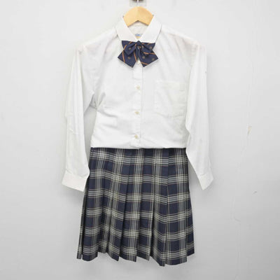 【中古】千葉県 一宮商業高等学校 女子制服 5点 (ブレザー・ニットベスト・シャツ・スカート) sf072710