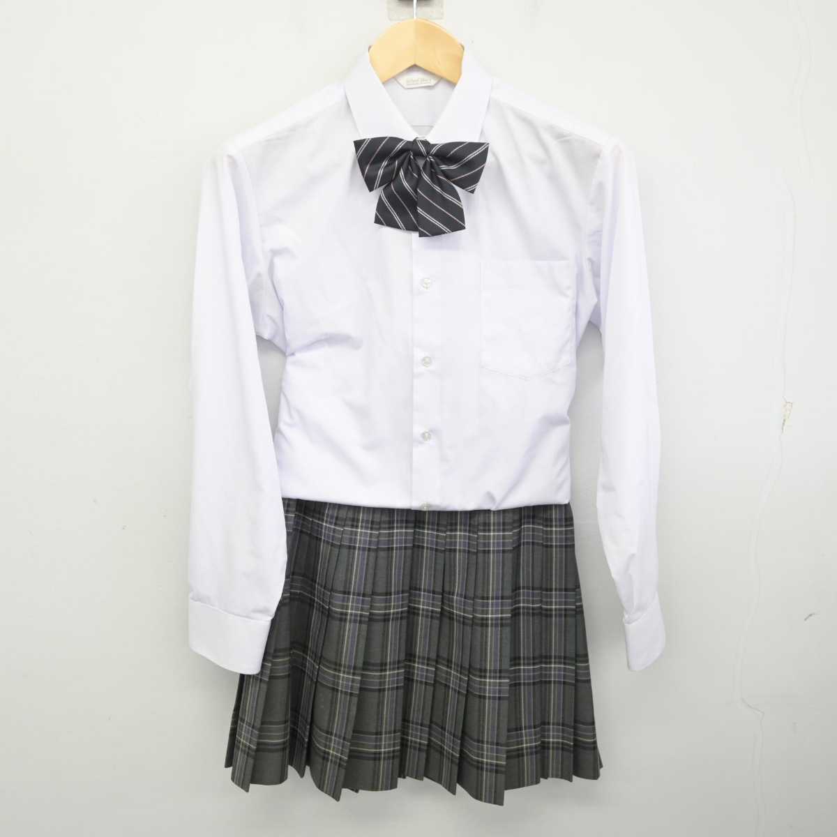 【中古】東京都 向丘高等学校 女子制服 4点 (ブレザー・シャツ・スカート) sf072724