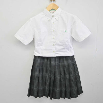 【中古】岩手県 専修大学北上高等学校 女子制服 2点 (シャツ・スカート) sf072726