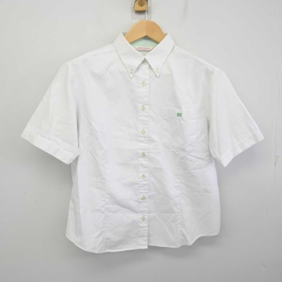 【中古】岩手県 専修大学北上高等学校 女子制服 2点 (ニットベスト・シャツ) sf072728