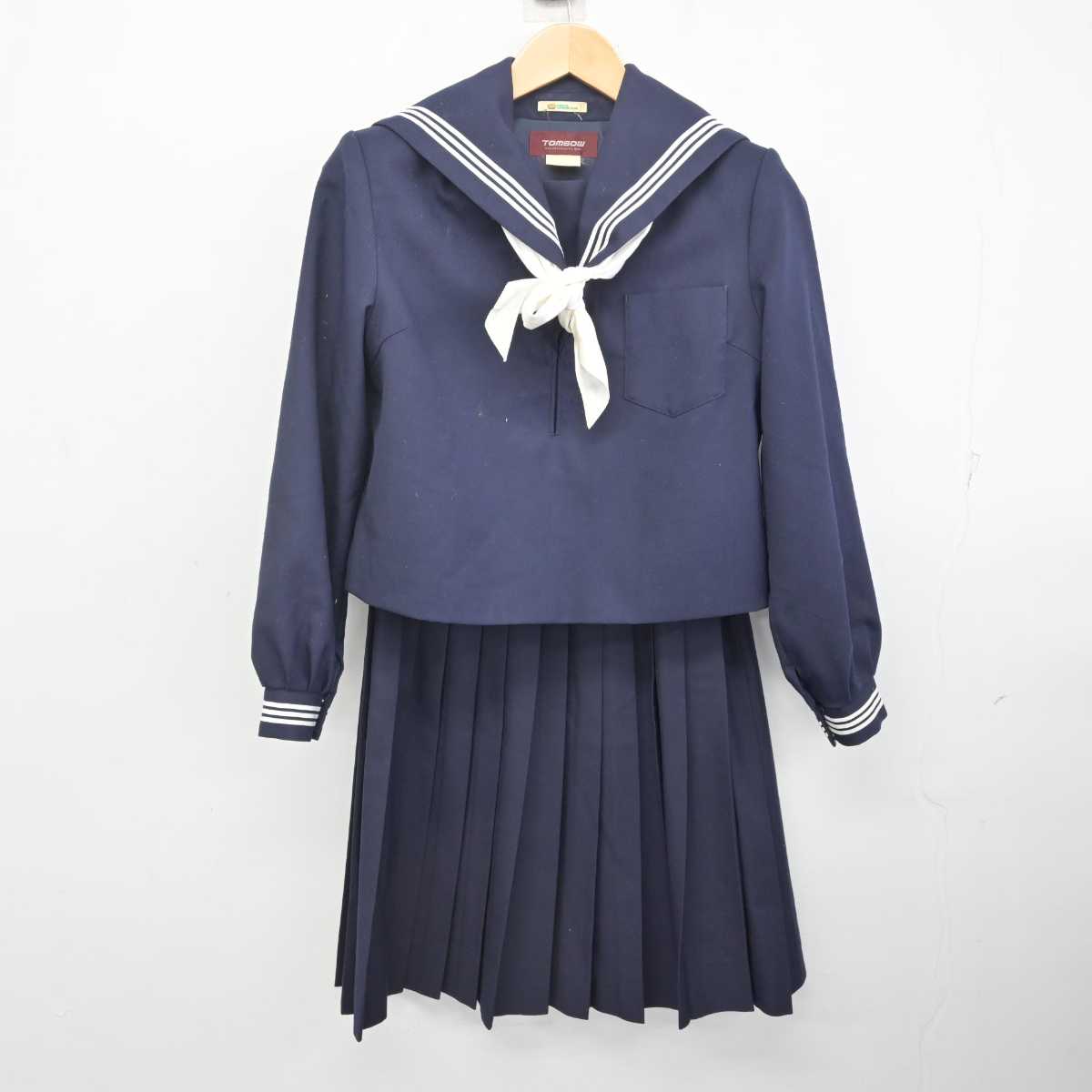 【中古】鳥取県 鳥取市立南中学校 女子制服 3点 (セーラー服・スカート) sf072732