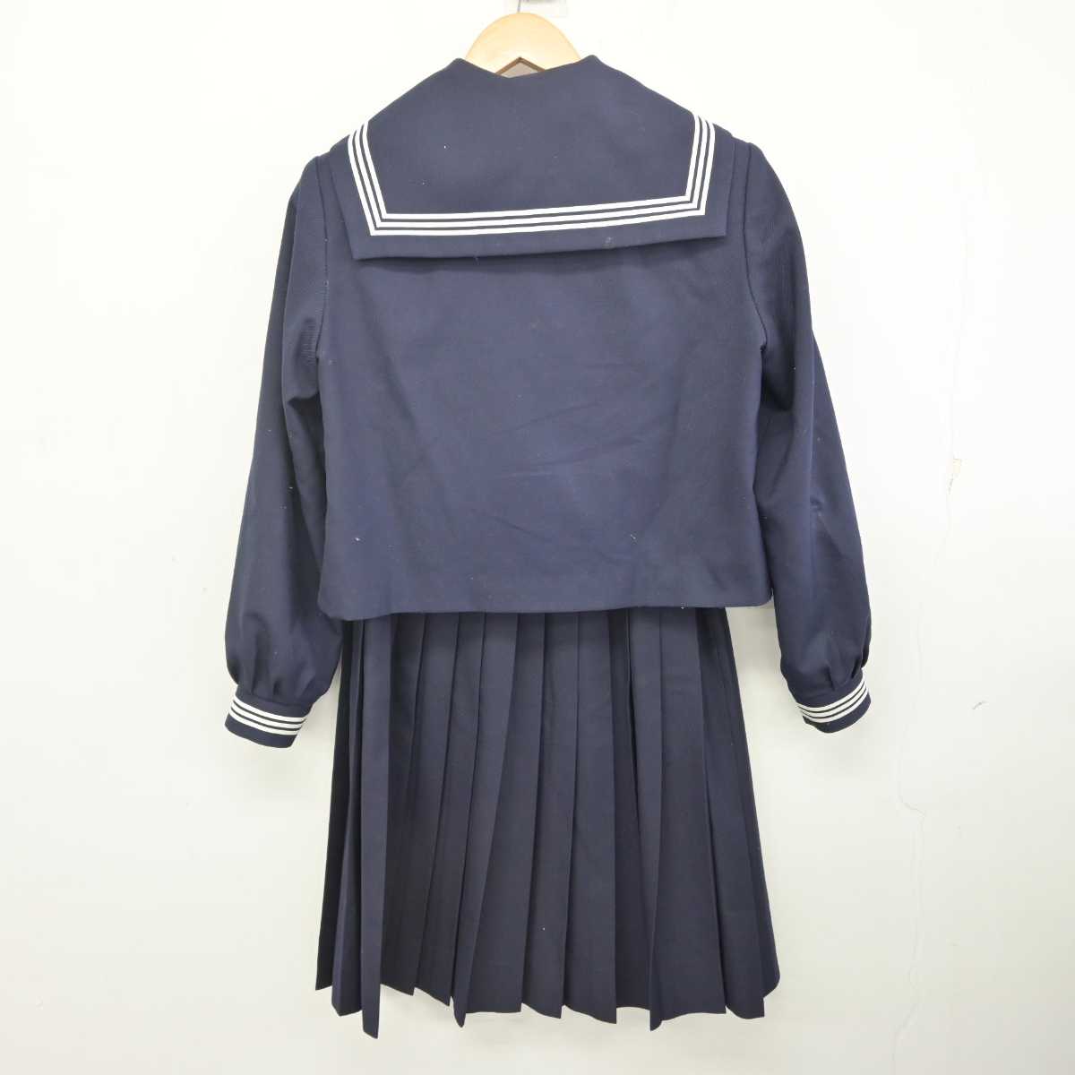 【中古】鳥取県 鳥取市立南中学校 女子制服 3点 (セーラー服・スカート) sf072732