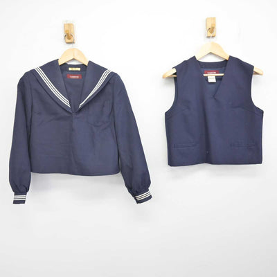 【中古】鳥取県 鳥取市立南中学校 女子制服 2点 (セーラー服・ベスト) sf072734