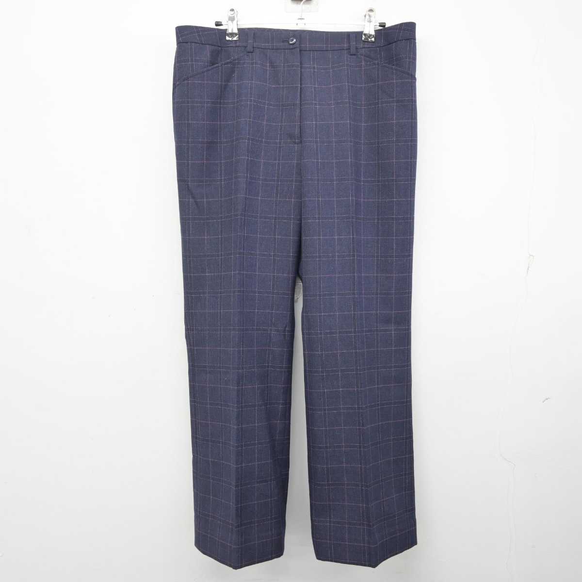 【中古】北海道 篠路中学校 女子制服 2点 (ニットベスト・ズボン) sf072742