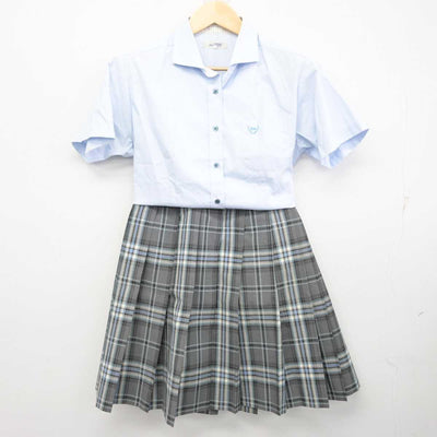 【中古】長野県 穂高商業高等学校 女子制服 3点 (シャツ・スカート) sf072750