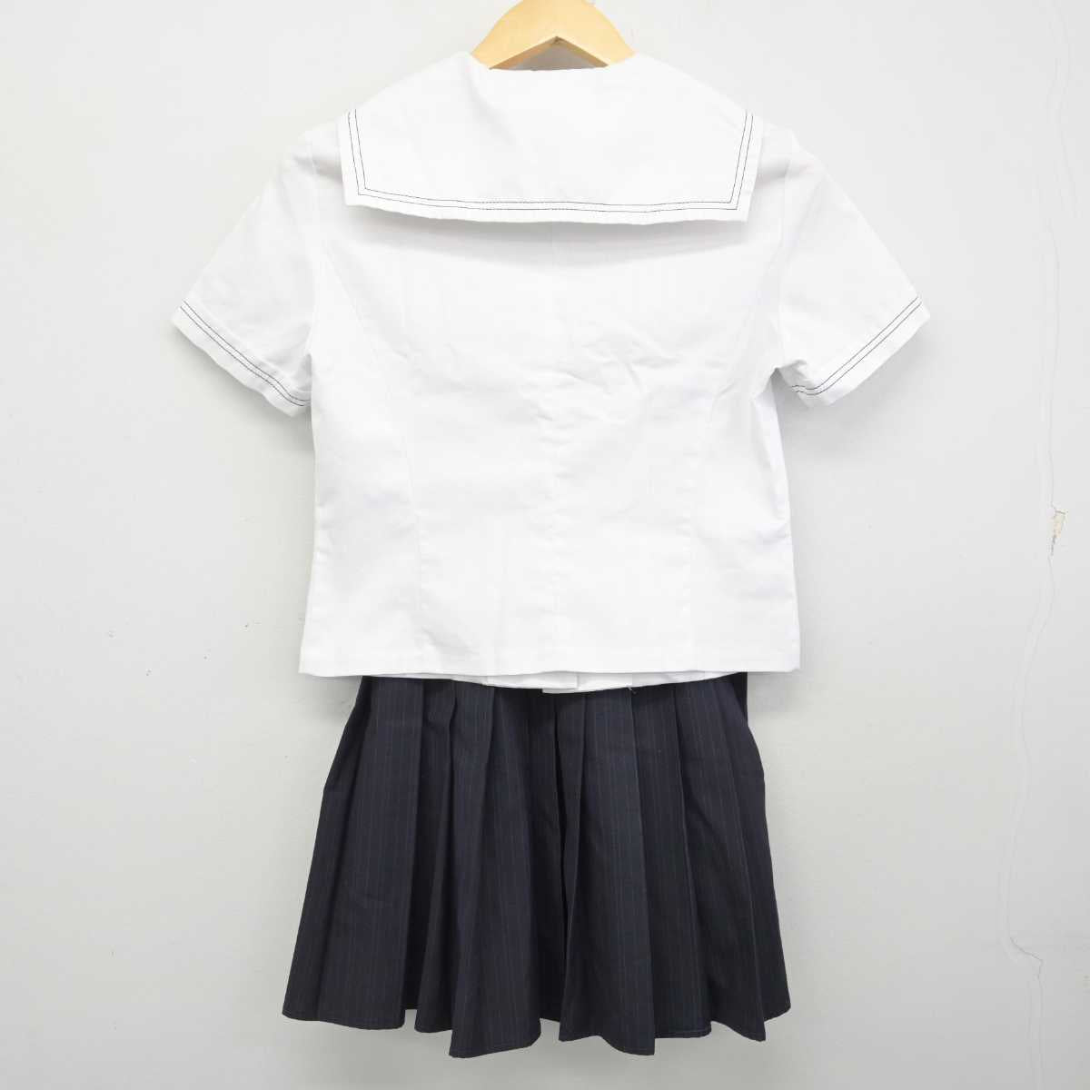 【中古】大分県 楊志館高等学校 女子制服 3点 (セーラー服・スカート) sf072753